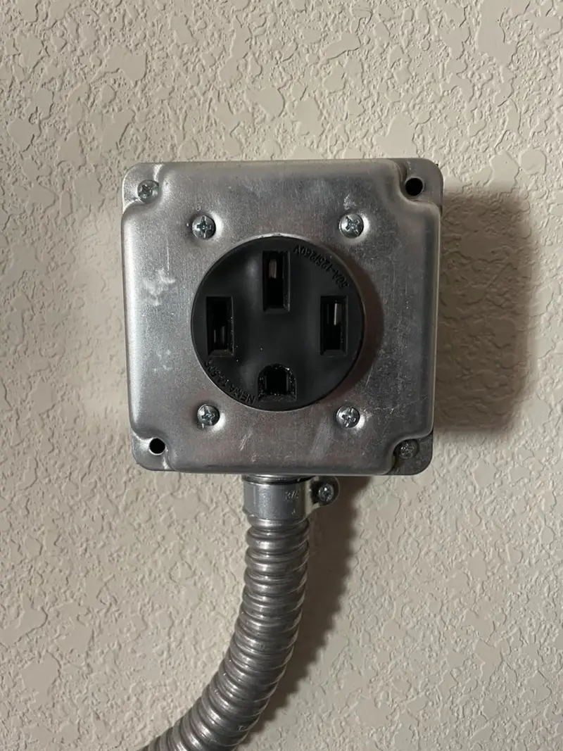 NEMA 14-50 outlet installed for Smart Home Electrical in O'Fallon